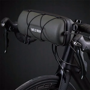 WILDMAN ceļojumu soma velosipēda stūrei ar rāvējslēdzēju, 2L, GD7X, zaļa