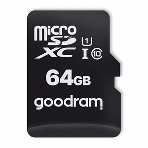 GoodRam atmiņas karte 64GB microSDHC cl. 10 UHS-I + adapteris + karšu lasītājs