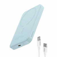 Magnētiskā mini zibspuldze Baseus 5000mAh, USB-C 20W (zila)
