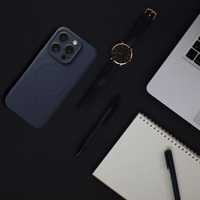 SILICONE MAG COVER viedtālruņa apvalks saderīgs ar MagSafe iPhone 15 Pro zils titāna