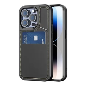 DUX DUCIS viedtālruņa apvalks RAFI II MAG ar statīvu saderīgs ar MagSafe IPHONE 14 Pro Max melns
