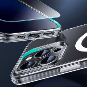 ESR Classic Pro Komplekts Halolock Magnētiskais viedtālruņa apvalks iPhone 16 Pro Max - Caurspīdīgs