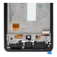 LCD ekrāns SAMSUNG A53 A536 HARD OLED ar melno rāmi