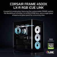 Corsair 4500X LX-R RGB Tempered Glass Mid-Tower, melns Midi Tower