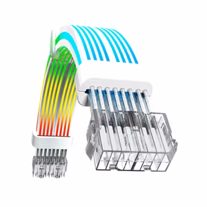 GameMax VGA/CPU 2x8PIN-W – ARGB PSU extension cable, 2 × 8-pin graphics card/CPU, white