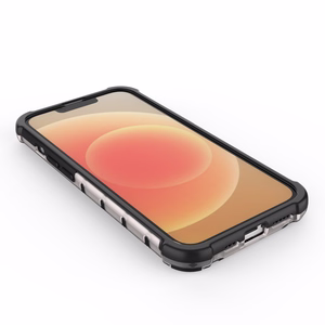 Šūnveida raksta viedtālruņa apvalks iPhone 14 bruņots hibrīda caurspīdīgs