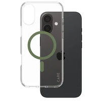 CARE by PanzerGlass Flagmanis viedtālruņa apvalks iPhone 16 Plus 6.7" zaļš/zaļš Magnētiskais 1371