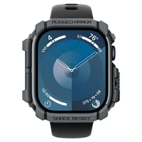 Spigen Rugged Armor apvalks Apple Watch 10 46mm pulkstenim - pelēks