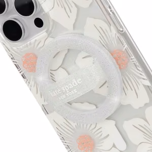 Kate Spade New York Magnetic Loop Grip MagSafe magnētiskais tālruņa turētājs pirkstam, “The Sparkle Silver”