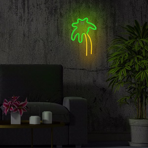 Neon LED Light PALM zaļš oranžs NNE04 Neolia
