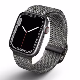 Uniq Aspen pīts siksniņa priekš Apple Watch 1/2/3/4/5/6/7/8/SE/SE2 44/42/45mm - pelēks