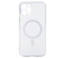 TEL PROTECT MagSilicone viedtālruņa apvalks Iphone 12 Pro Max caurspīdīgs