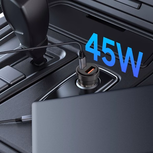 Tech-Protect CC03 45W auto lādētājs 2 porti USB-A / USB-C melns