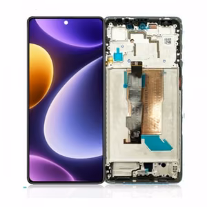 LCD displejs saderīgs ar Xiaomi Poco F5 5G ar rāmi / melns / HQ