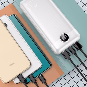 VEGER portatīvais lādētājs 20000 mAh PD QC3.0 2A20W L20S (VP2039PD / W2039PD) balts