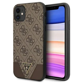 Guess 4G Triangle Collection viedtālruņa apvalks iPhone 11 6.1" / Xr 6.1" - Brūns