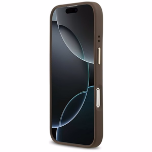 GUESS apvalks IPHONE 17 saderīgs ar MagSafe GUHMP17SP4MSEGCW (PU 4G ar klasisko) brūns