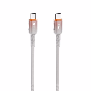 Cable USB C to USB C Forcell F-Energy QC4.0 PD 3A 60W Gradient 1 m C354 white