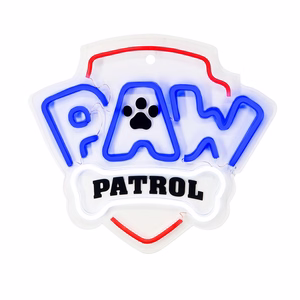 Piekarināms Paw Patrol LED neona gaismeklis uz organiskā stikla – logotips OW-130146