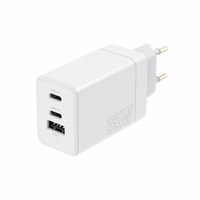 Maxlife MXTC-08-65ACC PD QC lādētājs 2x USB-C 1x USB 65W balts