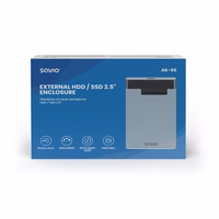 Savio 2,5" ārējais HDD/SSD korpuss, USB 3.0, caurspīdīgs, AK-66