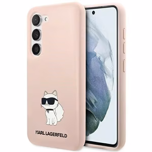 Karl Lagerfeld KLHCS23SSNCHBCP S23 S911 silikona viedtālruņa apvalks rozā Choupette