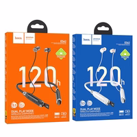 HOCO bezvadu austiņas bluetooth kakla pakaramais ES62 pelēkas