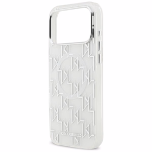 Karl Lagerfeld IML KL Monogramma Magnētiskais viedtālruņa apvalks iPhone 17 Pro Max - balts
