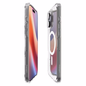 Spigen Ultra Hybrid Mag viedtālruņa apvalks ar MagSafe iPhone 16 Pro - balta