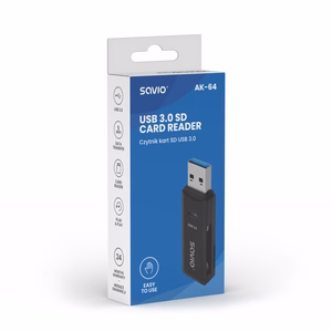 SAVIO SD karšu lasītājs, USB 3.0, AK-64
