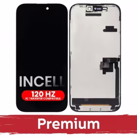 LCD ekrāns saderīgs ar iPhone 16 Pro melns (120Hz / INCELL / Premium) /*Removable IC*/