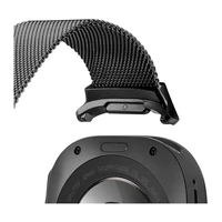 DUX DUCIS pulksteņa siksna MILANESE nerūsējošā tērauda magnētiskā 47 mm melna