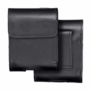 ROYAL universāls horizontāls ādas jostas apvalks izmērs V SAMSUNG FLIP 1 / 2 / 3 / 4 / HUAWEI P50 Pocket / MOTOROLA RAZR 5G melns