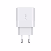 Tech-Protect C20W 2x USB-C PD 20W lādētājs ar USB-C / USB-C kabeli - balts