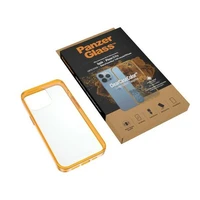 PanzerGlass ClearCase antibakteriālais militārās pakāpes sertificētais viedtālruņa apvalks iPhone 13 Pro – caurspīdīgs dzeltens