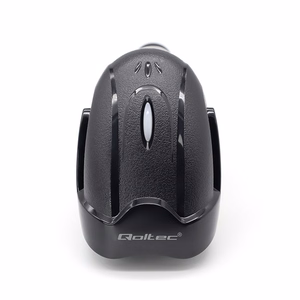 Qoltec 50856 bezvadu 1D/2D svītrkodu skeneris, 2,4 GHz