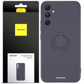 Spacecase Silikona maciņš ar gredzenu Galaxy A54 5G melns