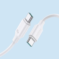 Joyroom Long-Lasting Series A9 USB-C / USB-C PD QC kabelis 60W 3A 1m - balts