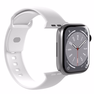 Силиконовый ремешок Puro Icon для Apple Watch 42 / 44 / 45 / 49 мм - белый (2 шт.)