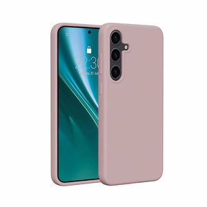 Силиконовый чехол Etteri Mag для Samsung Galaxy S25 Edge светло-розовый