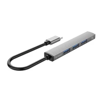 Orico AH-13 USB-C Hub dokstacija 1x USB-A 3.0 + 3x USB-A 2.0 - pelēka