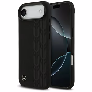 Mercedes Ādas Laurel Lapu Magnētiskais Viedtālruņa apvalks iPhone Air - Melns