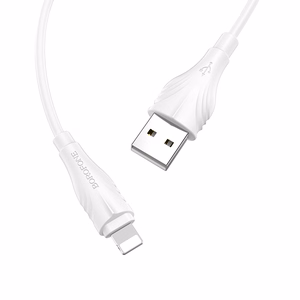 Borofone Kabelis BX18 Optimal - USB uz Lightning - 2A 1 metrs balta