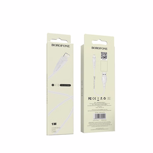 Borofone Kabelis BX18 Optimal - USB uz Lightning - 2A 1 metrs balta