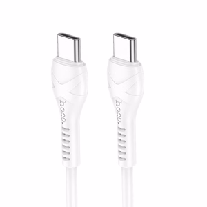 Kabelis USB C uz USB C Hoco PD 60W 1 m X37 balts