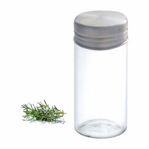 Küchenprofi stikla garšvielu trauks ar nerūsējošā tērauda vāciņu, 9,3 × 4 cm