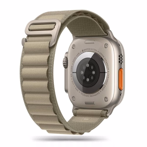 TECH-PROTECT NYLON PRO APPLE WATCH 4 / 5 / 6 / 7 / 8 / 9 / SE / ULTRA 1 / 2 (42 / 44 / 45 / 49 MM) TITĀNA/OLĪVU