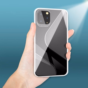 S-Case elastīgs aizsargapvalks TPU apvalks Huawei P40 Lite E melns