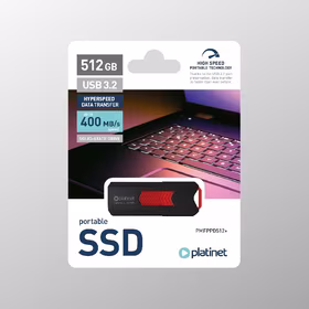 SSD USB atmiņas zibatmiņa Platinet 512GB (USB 3.2; 400MB/s)