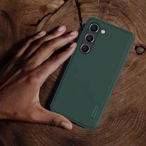 Nillkin Super Frosted Shield Pro viedtālruņa apvalks Samsung Galaxy S23+ ar statīvu sarkanā krāsā